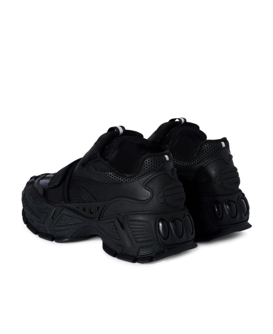 Shop Off-white Panelled Chunky Sneakers In Black
