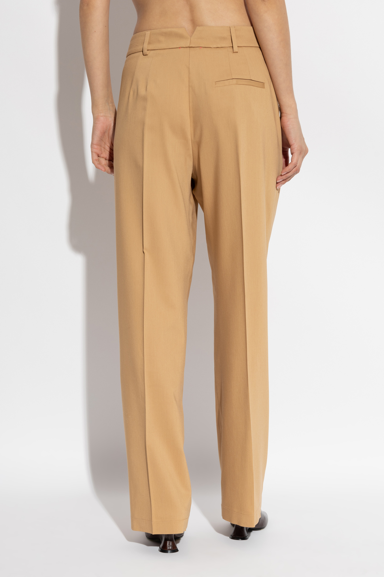 Forte Forte Belt-loop Casual Pants In Nude