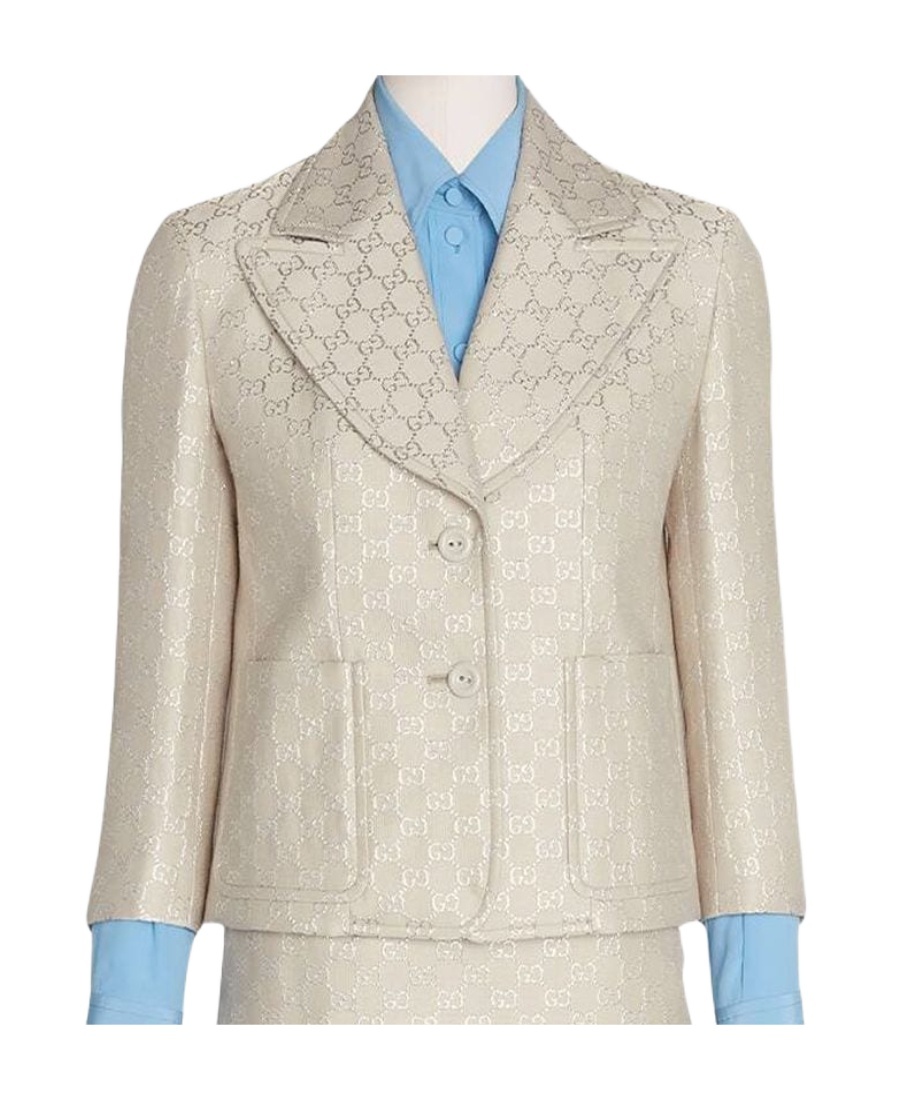 GUCCI GG JACQUARD-WOVEN BLAZER