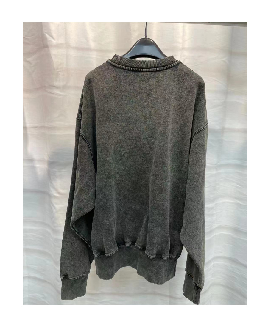 We11 Done Round-necked Sweater In Black