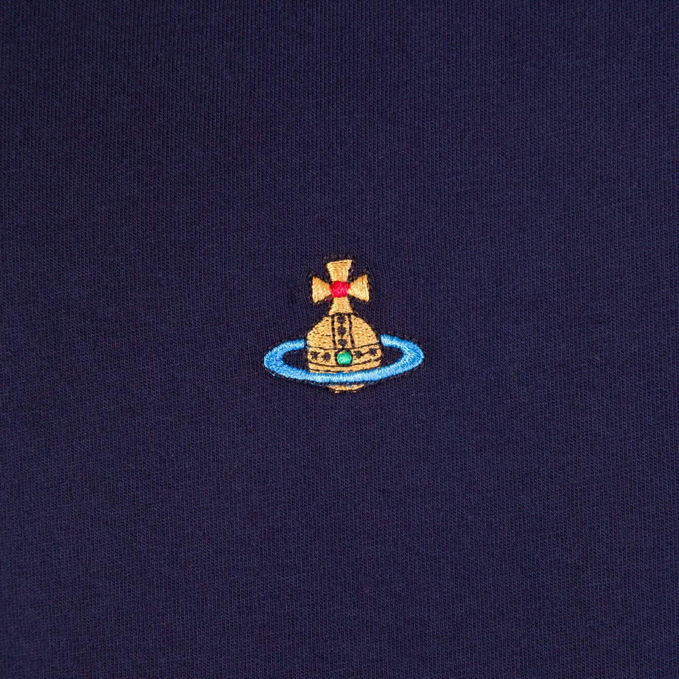 Vivienne Westwood Woman T-shirt Navy Size L Organic Cotton In Blue