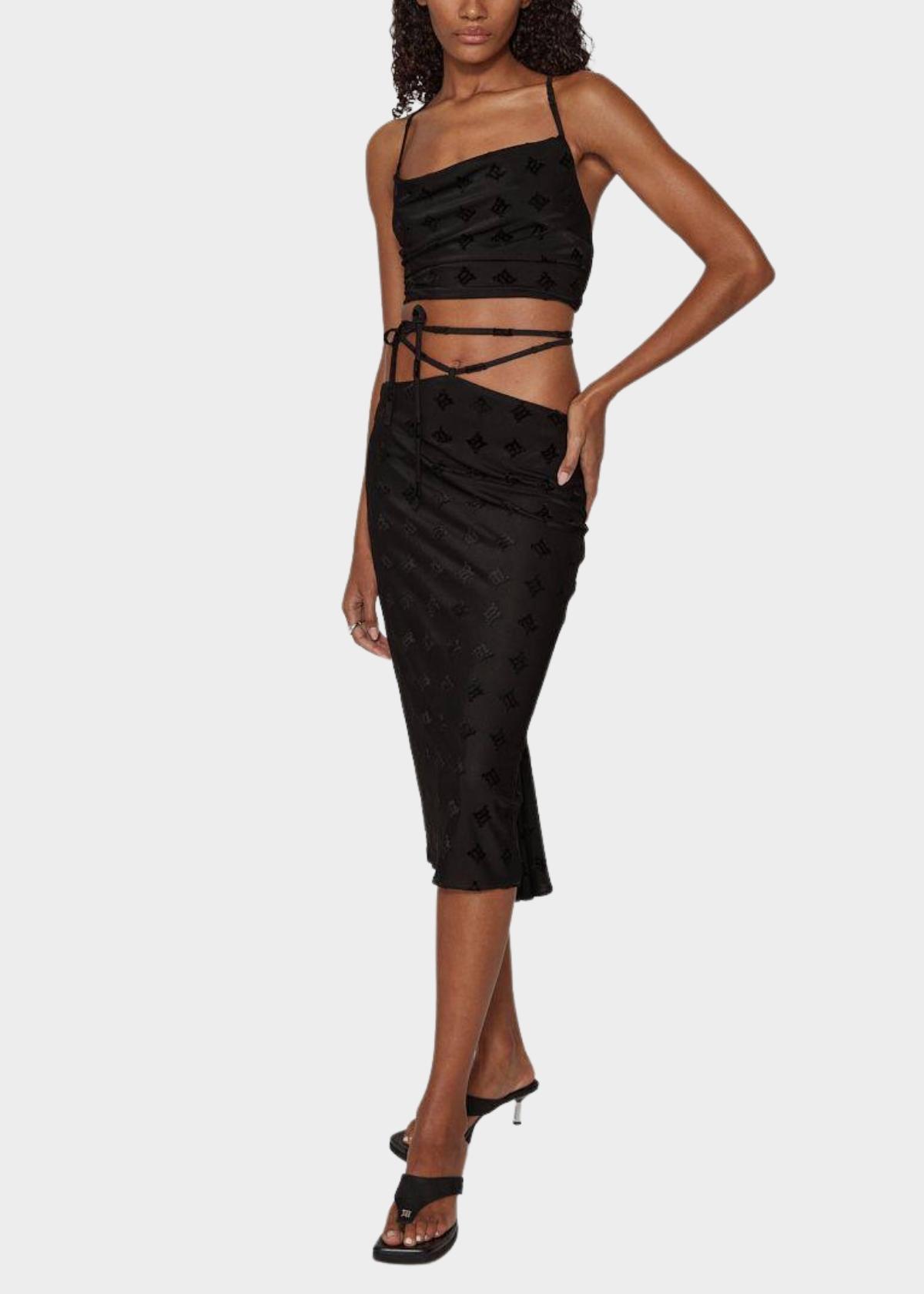 Misbhv Printed Skirt In Black