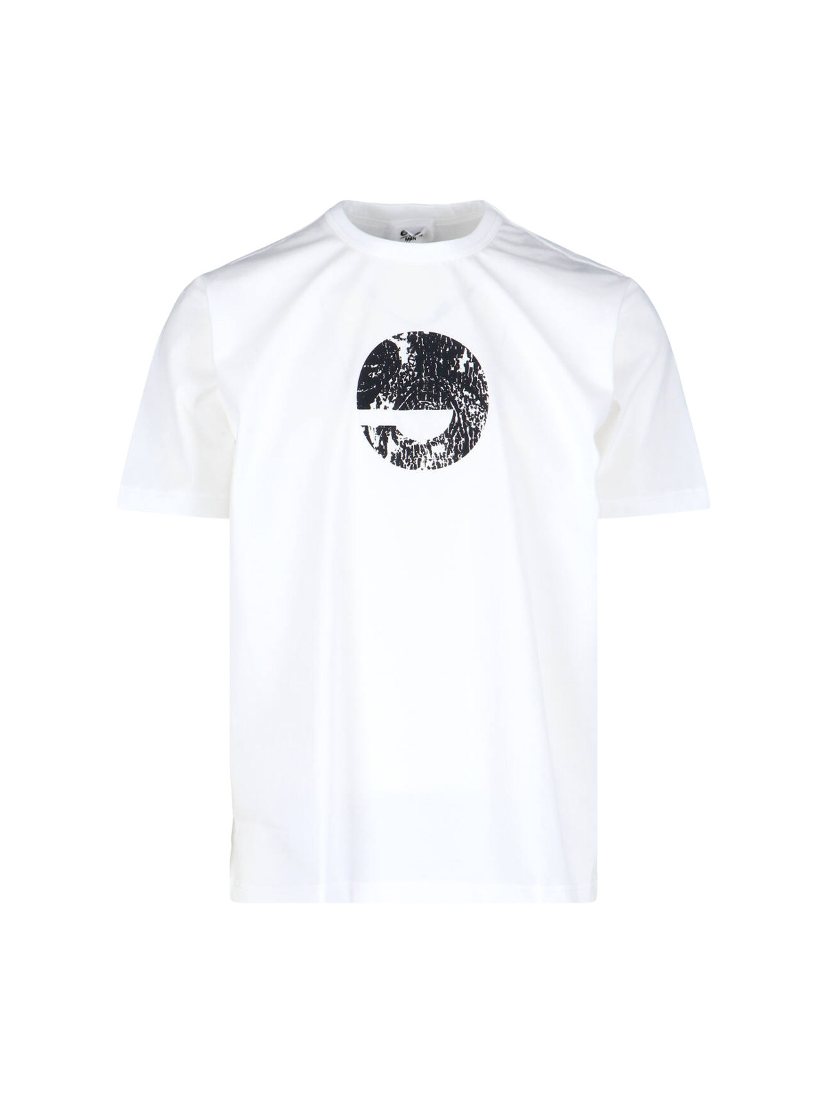 Junya Watanabe Short Sleeves Graphic Print Round Neck
