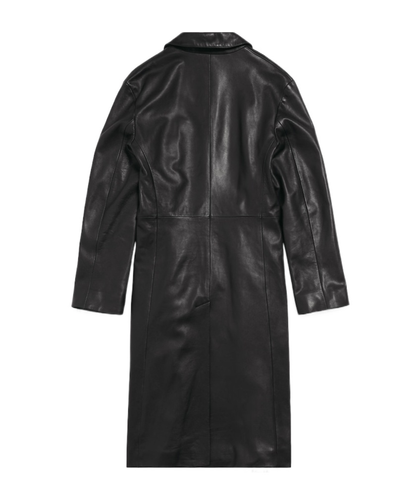 Balenciaga Women's Fitted Coat In Black In Black