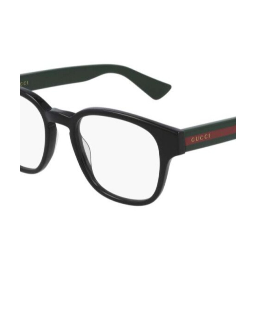 Gucci Square-frame Logo-detail Glasses In Black