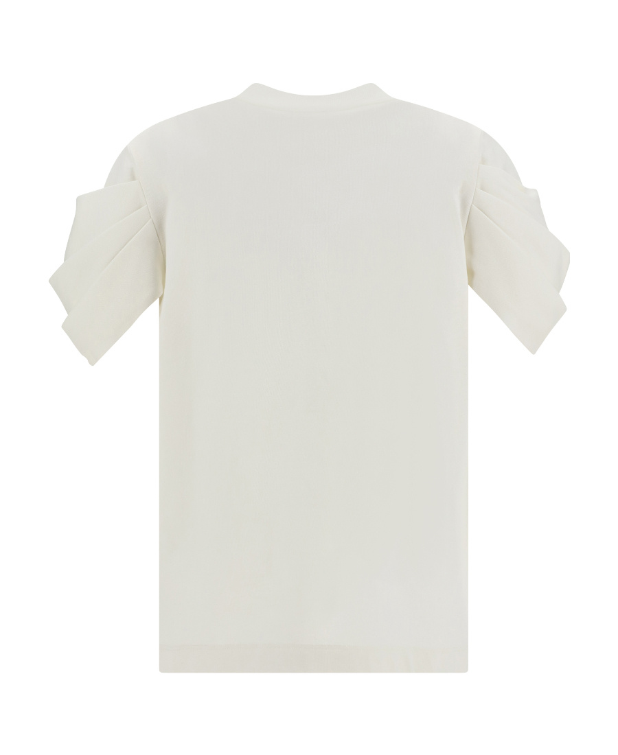 Alexander Mcqueen Alexander Mc Queen T Shirt With Ruffles In White