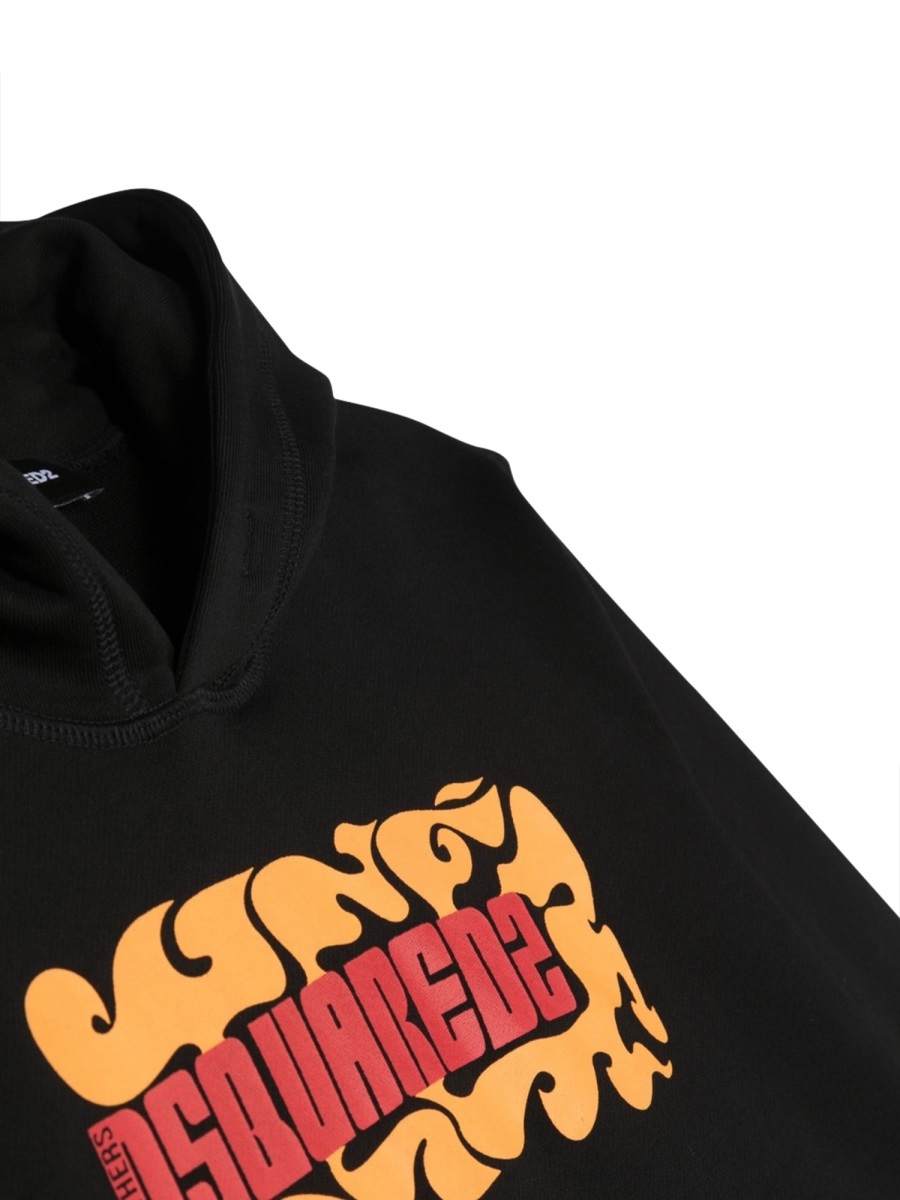 DSQUARED2 DSQUARED2 KIDS GRAPHIC HOODIE SWEATER