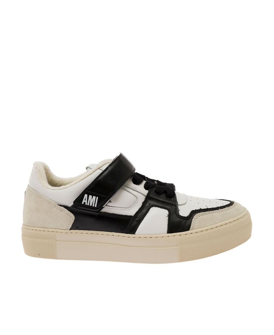 AMI ALEXANDRE MATTIUSSI AMI AMI DE COEUR PANELLED LOW-TOP SNEAKERS