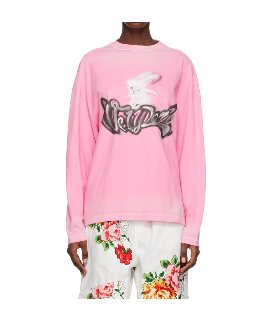 WE11 DONE GRAPHIC-PRINT COTTON SWEATSHIRT