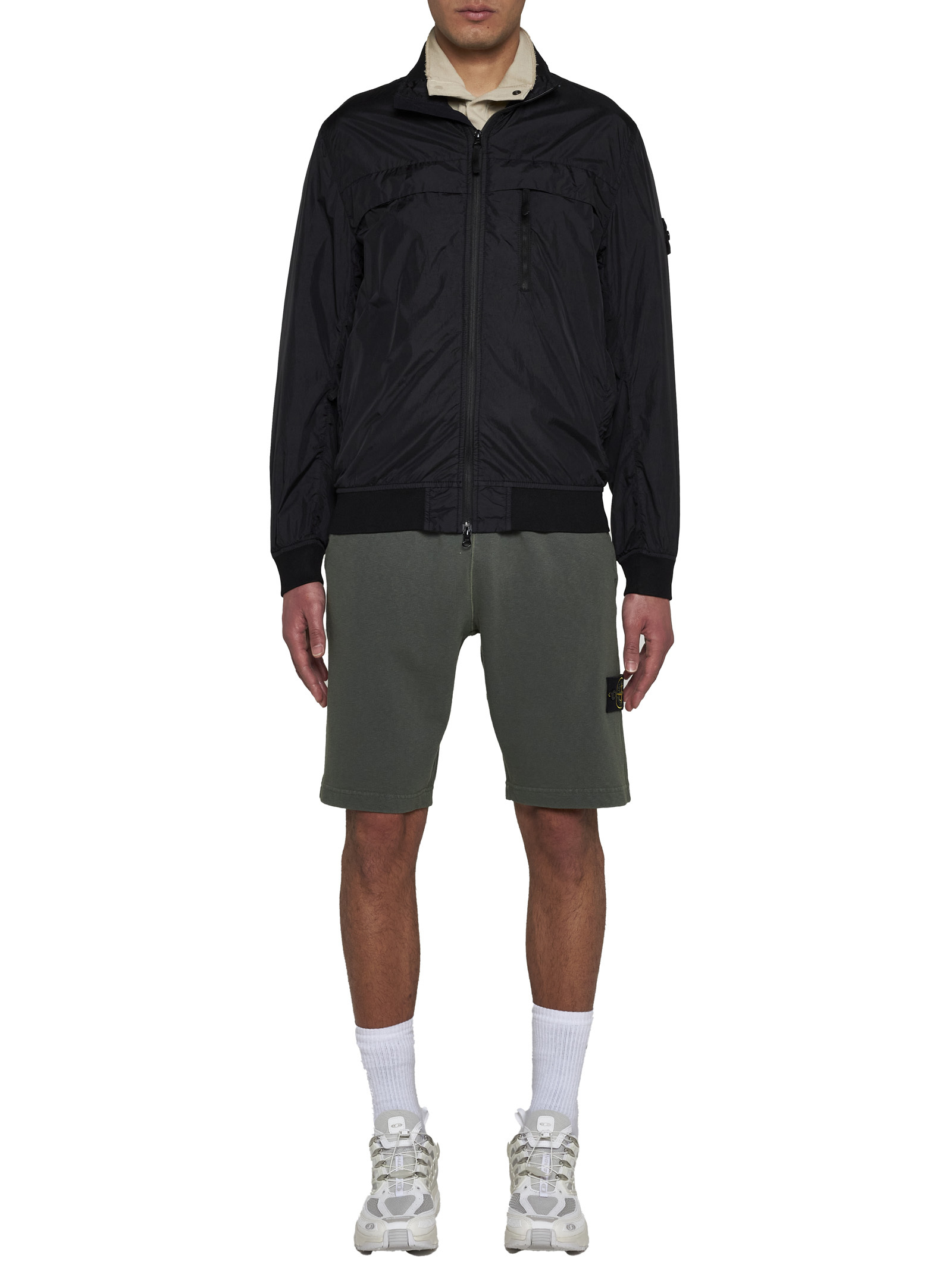 Stone Island Compass-badge Track Pants In Black