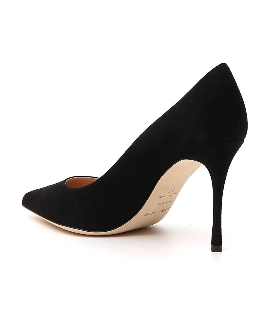 Sergio Rossi Godive 90mm Suede Pumps In Black