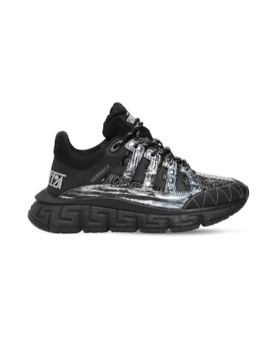 Versace Trigreca Low Top Sneaker In Black | ModeSens