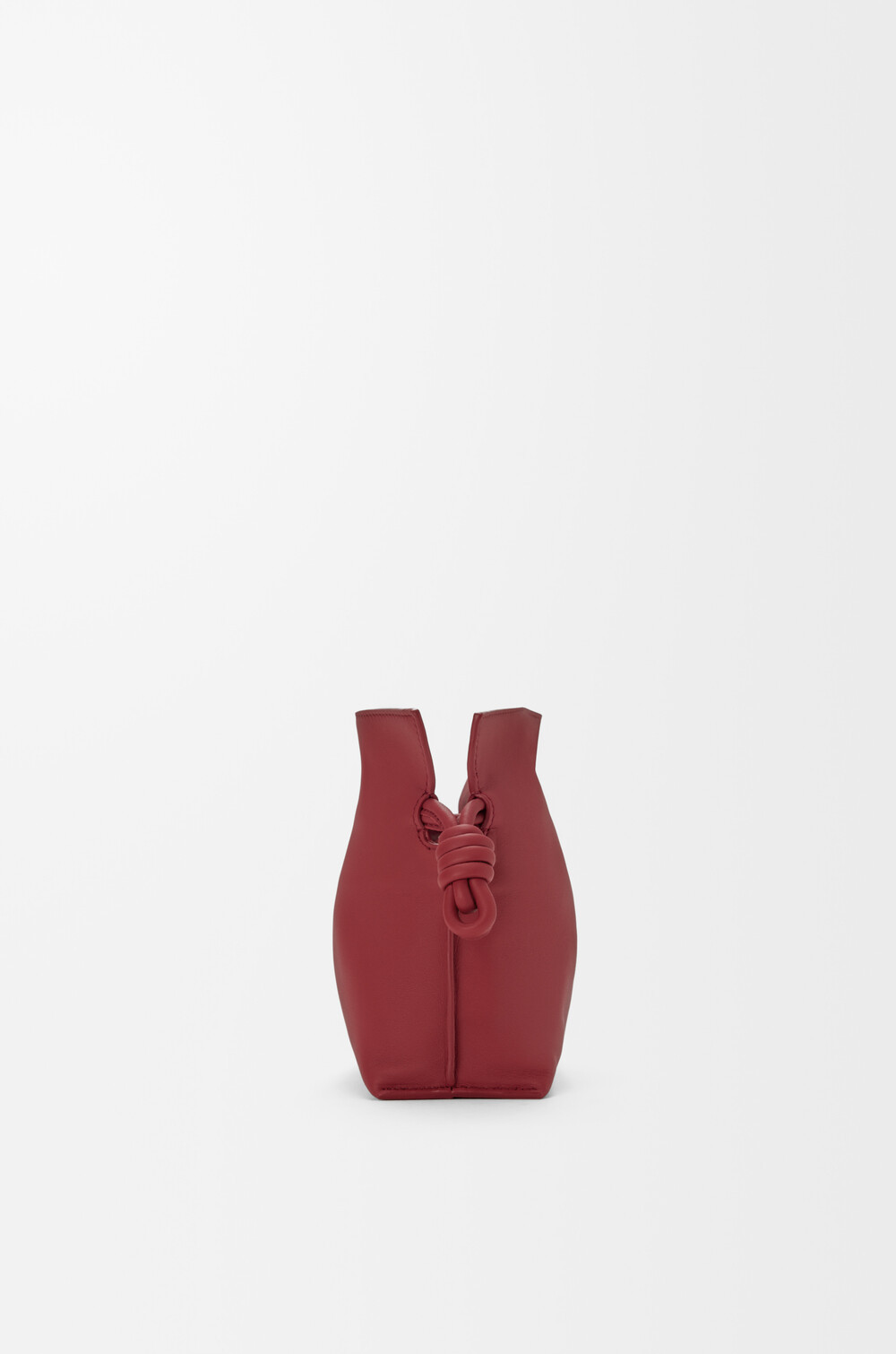 Loewe Mini Flamenco Clutch Bag In Burgundy