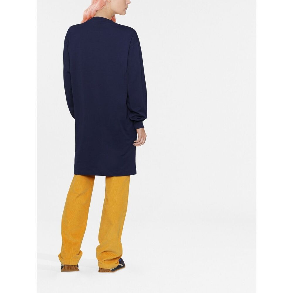 Marni Logo-print Long Sweatshirt Top In Black