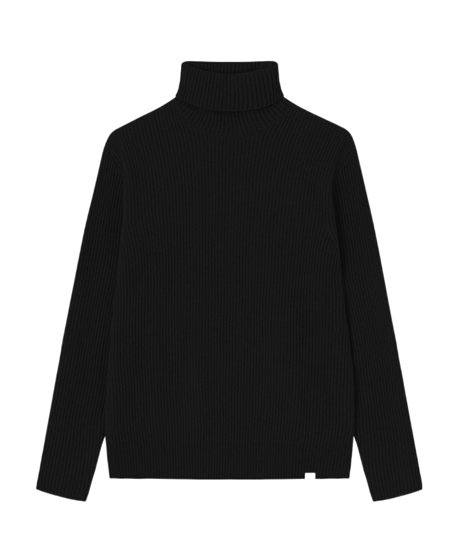 Les Deux Long-sleeved Wool Sweater In Black