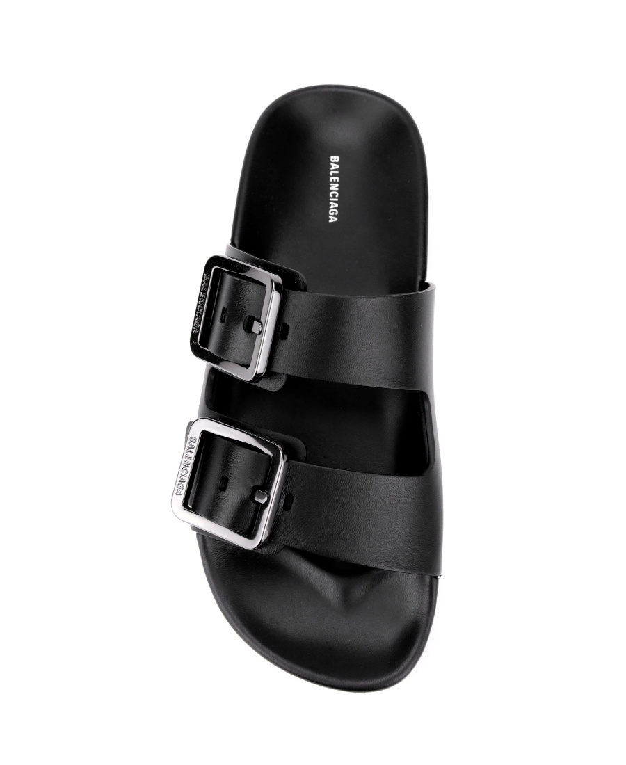 Balenciaga Mallorca Strap Sandals In Black