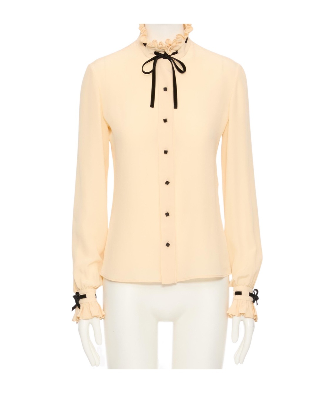 Valentino Ruffled Button-up Shirt In Pink