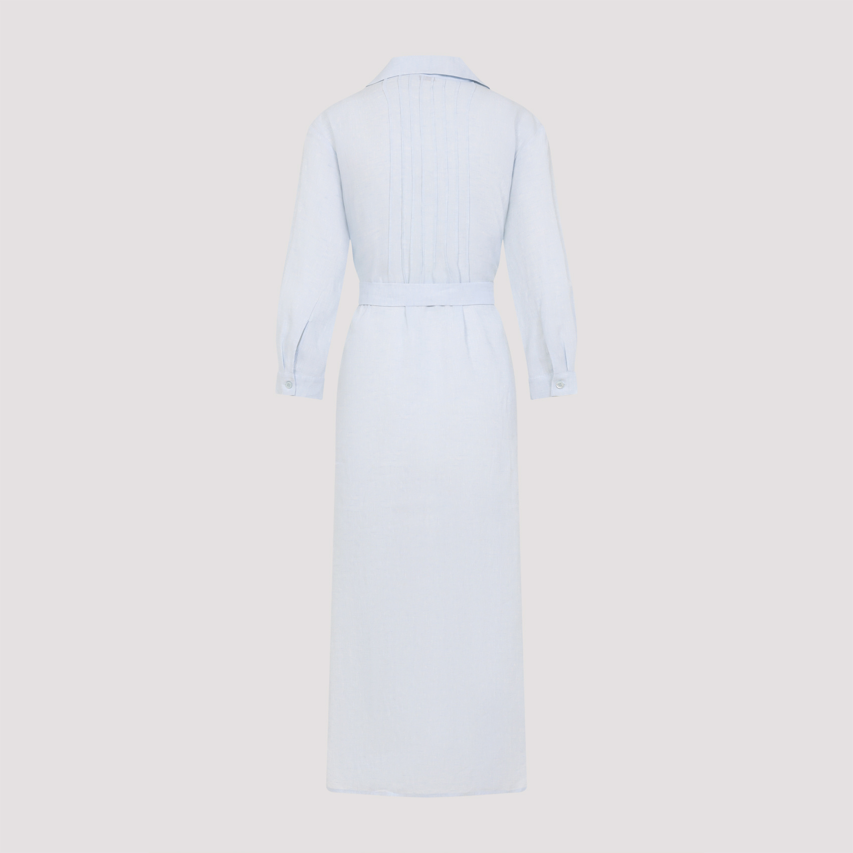 Peserico Chemisier Linen Midi Shirt Dress