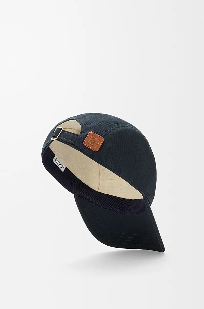 Loewe Cotton Camp Baseball Cap In Blue