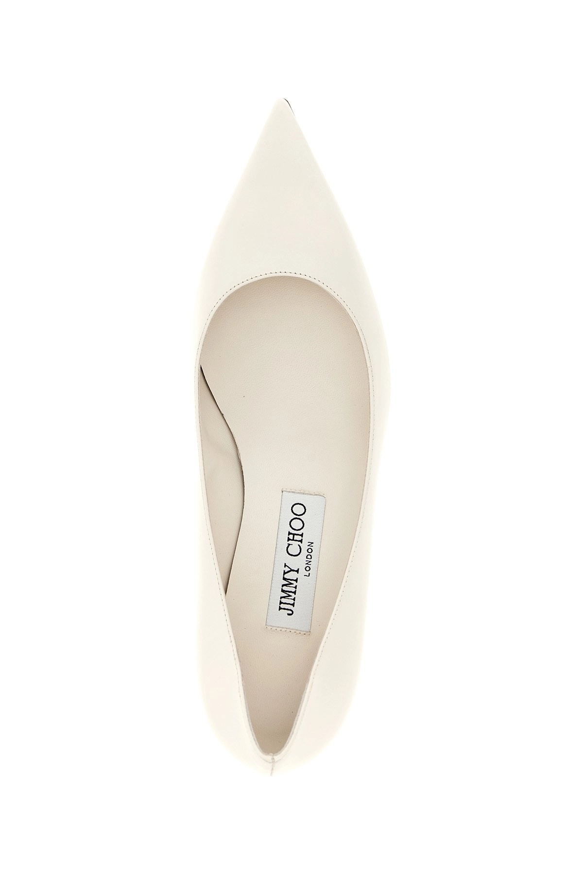 Jimmy Choo Amelia Leather Kitten-heel Pumps In White