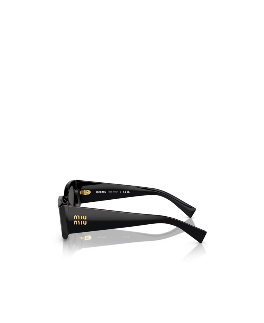 Miu Miu Cat-eye Frame Logo Sunglasses In Black