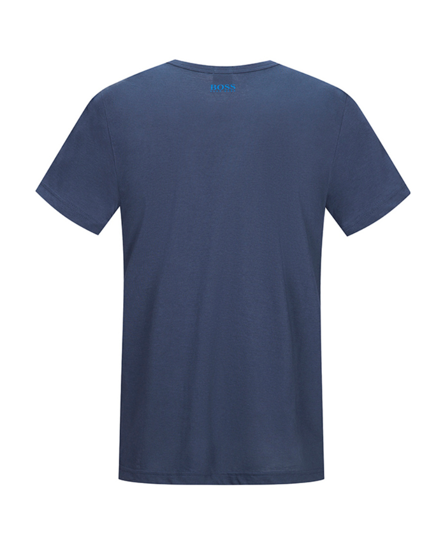 Hugo Boss Logo Details T-shirt In Blue