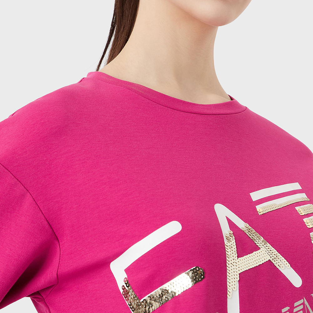 EA7 LOGO PATTERN SWEATER