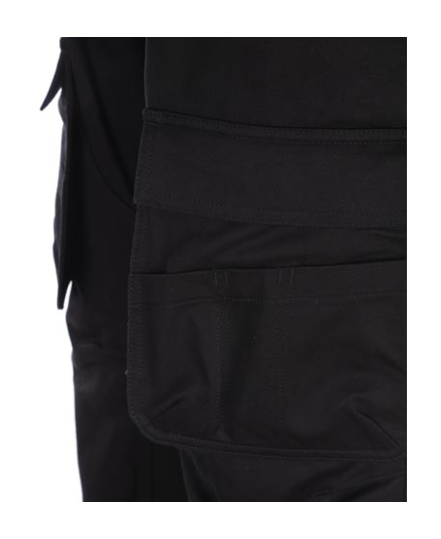 Simone Rocha Cropped Cargo Trousers In Black