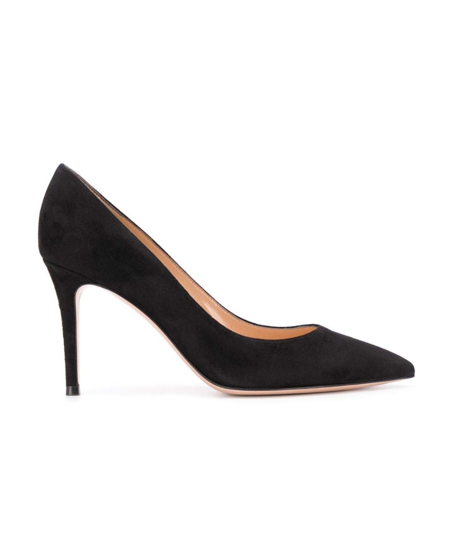 Gianvito Rossi Gianvito 105 Pointed Toe Pumps In Black Leather In Black