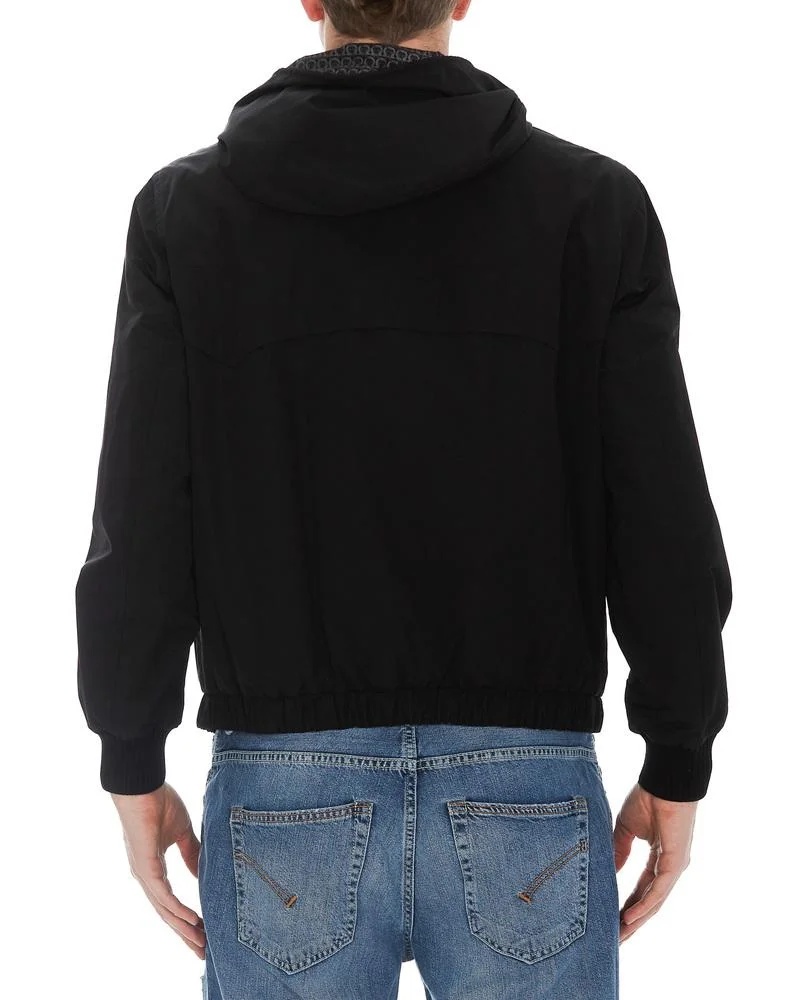 Ferragamo Double-sided Gancini With Hat Casual Jacket In Black
