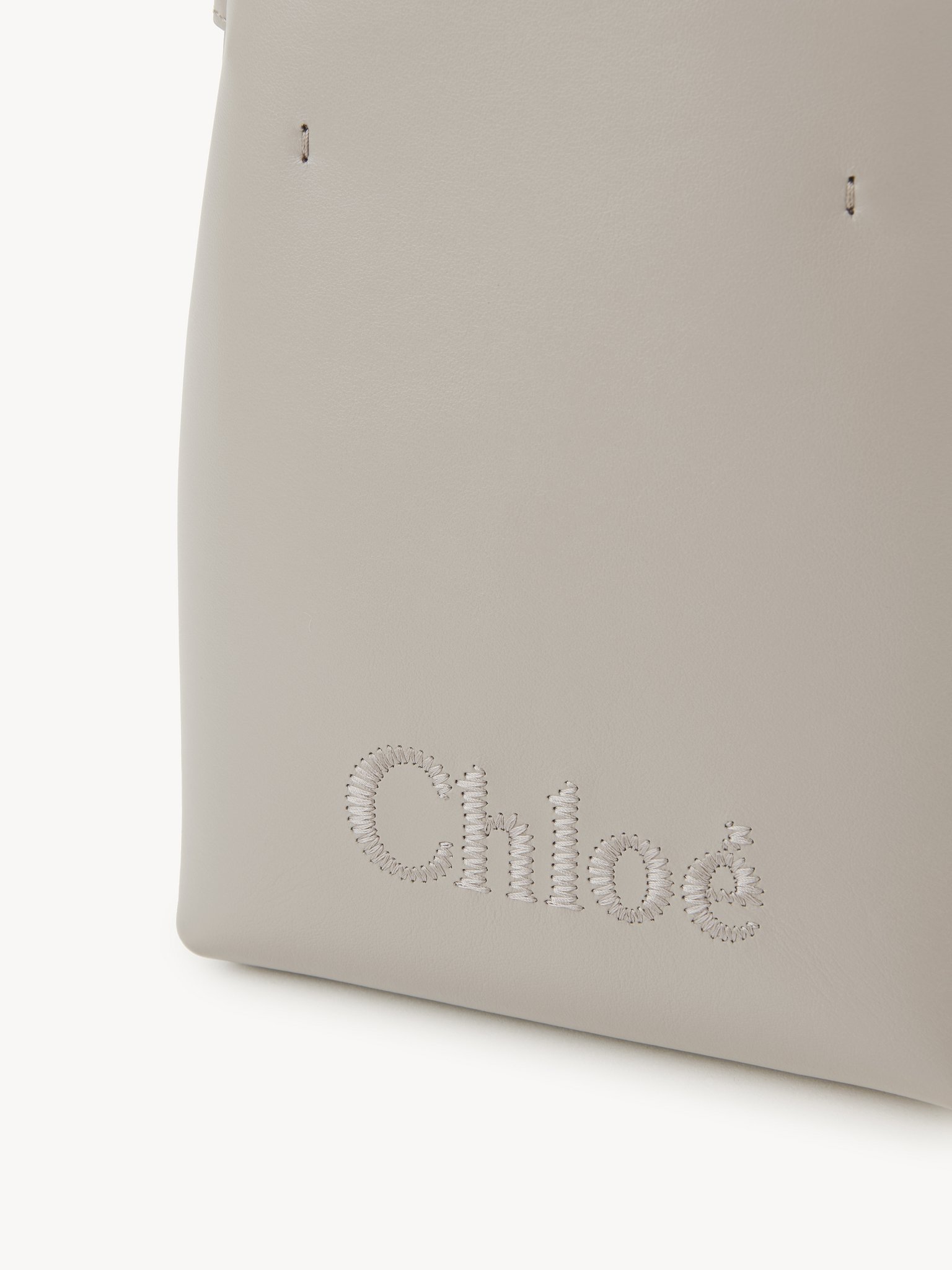 Chloé Micro Sense Tote Bag In Nude