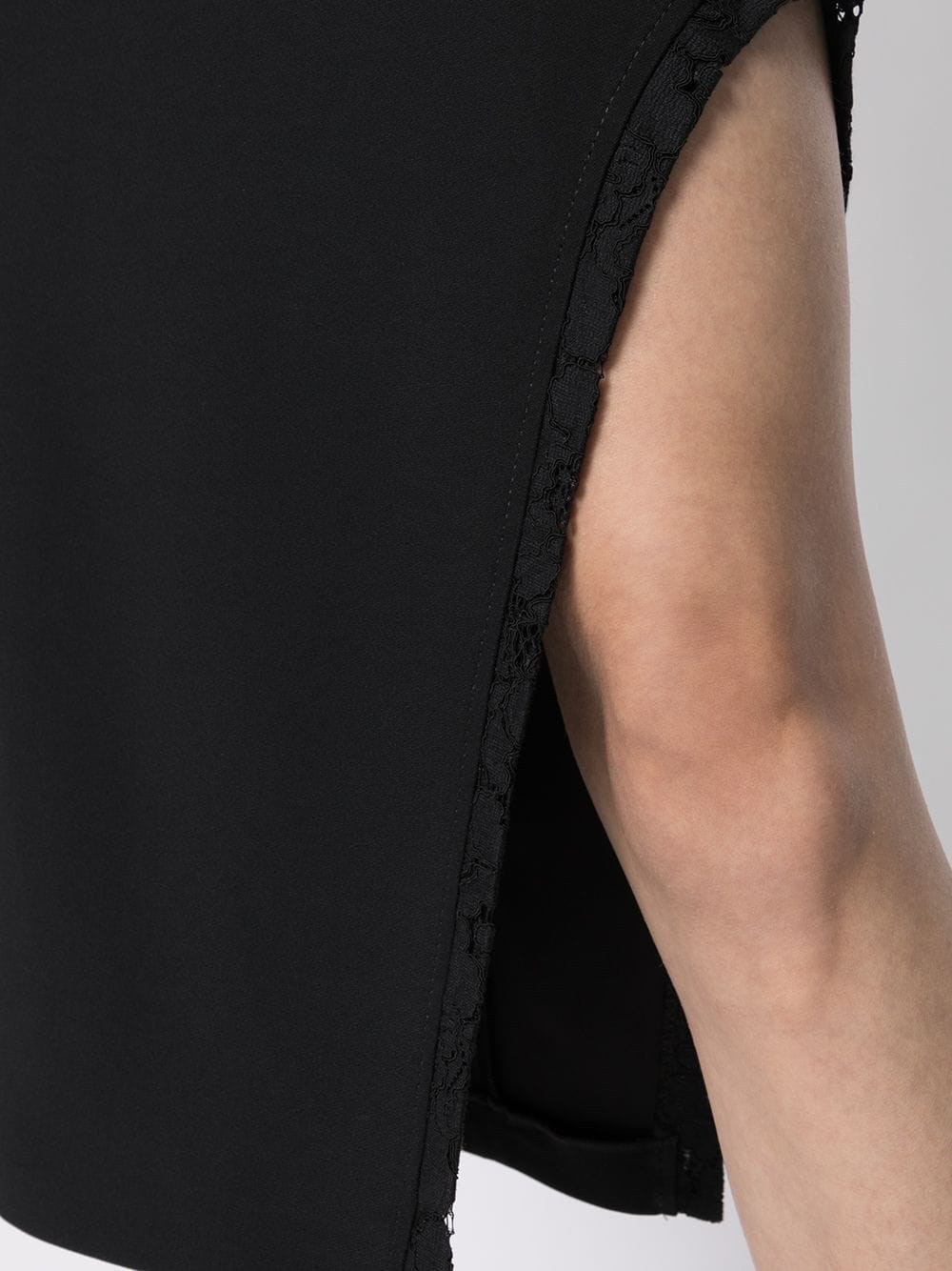 N°21 Mid-rise Zip-up Midi Skirt In Black