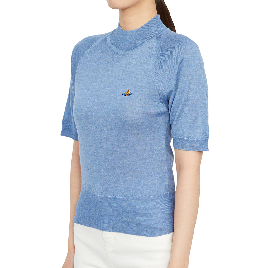 Vivienne Westwood Short-sleeved Sweater In Blue