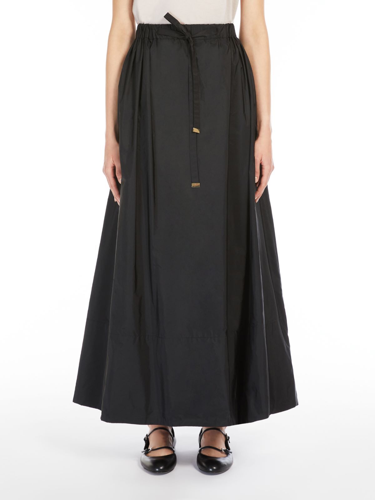 Max Mara Elastic Waist Skirt In Black