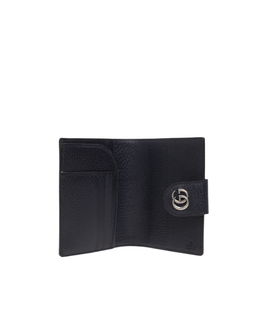 Shop Gucci Ophidia Foldover Wallet In Black