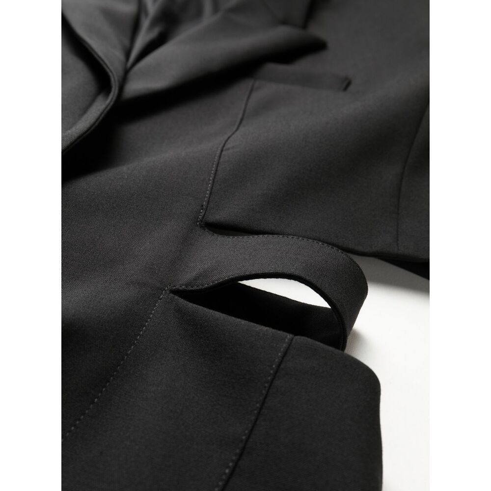 Jacquemus 'la Robe Bari' Black Single-breasted Jacket With Cut-out In Black