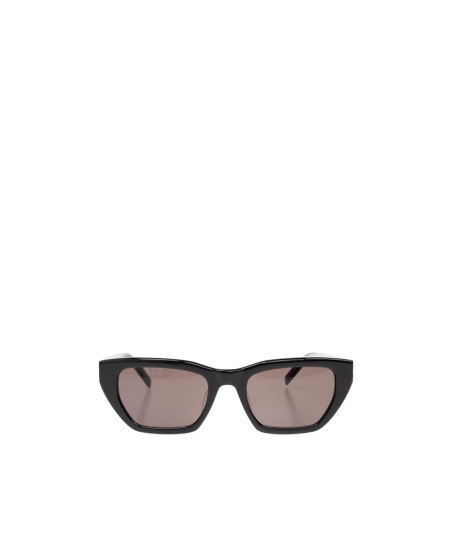 Saint Laurent Logo-plaque Cat-eye Frame Sunglasses In Multi