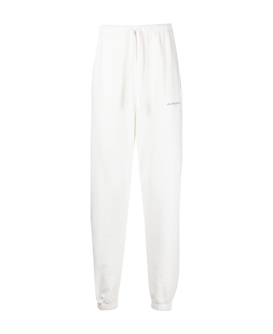 Ih Nom Uh Nit Logo-print Cotton Track Pants In White