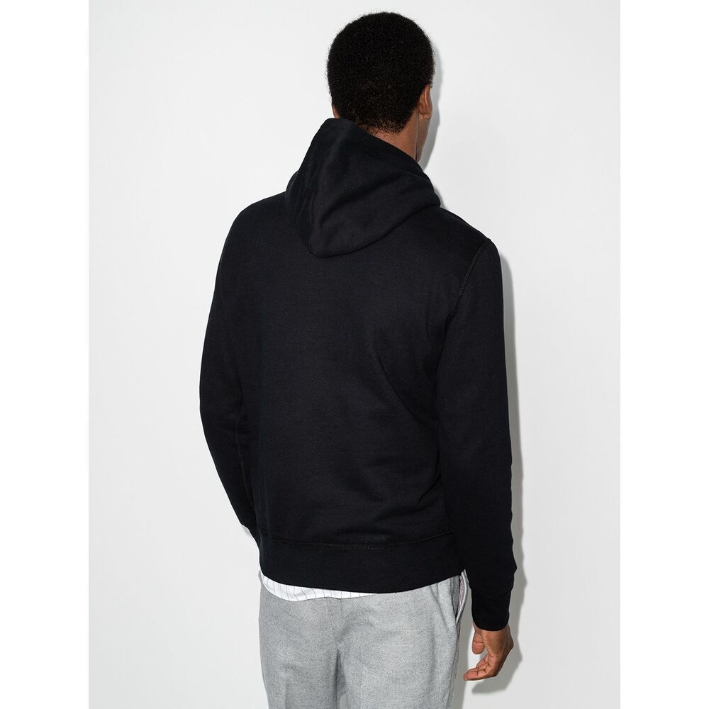 Polo Ralph Lauren Cotton-blend Zip Hoodie In Black