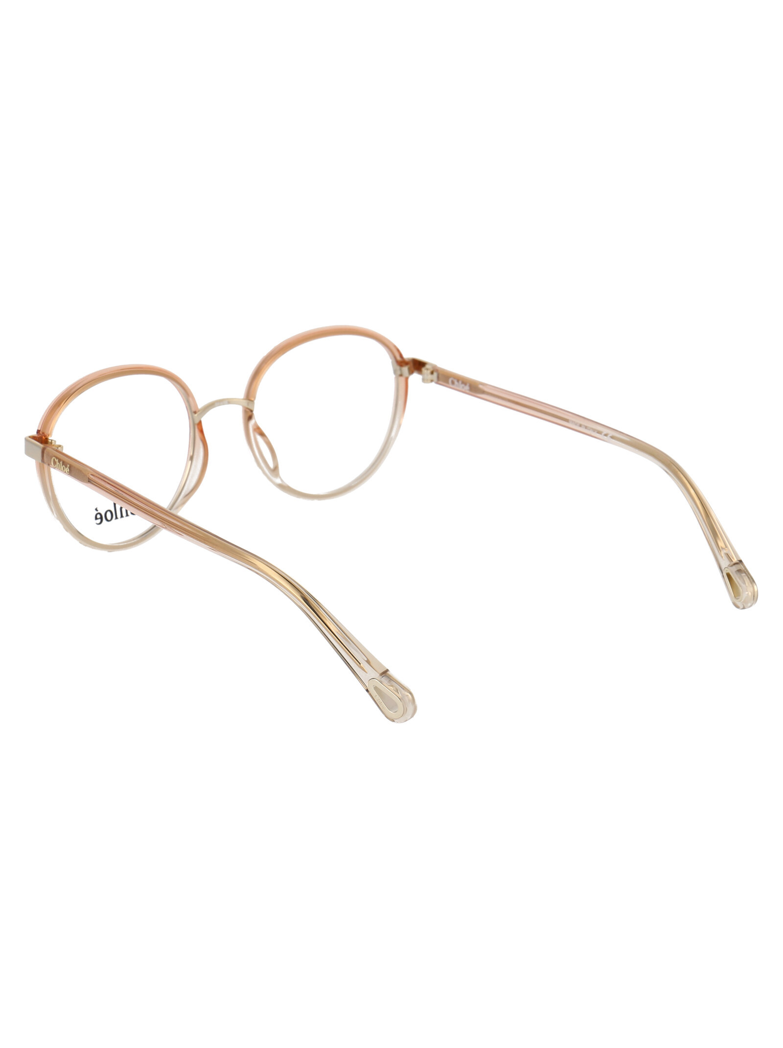 Chloé Eyewear Round Frame Glasses In White