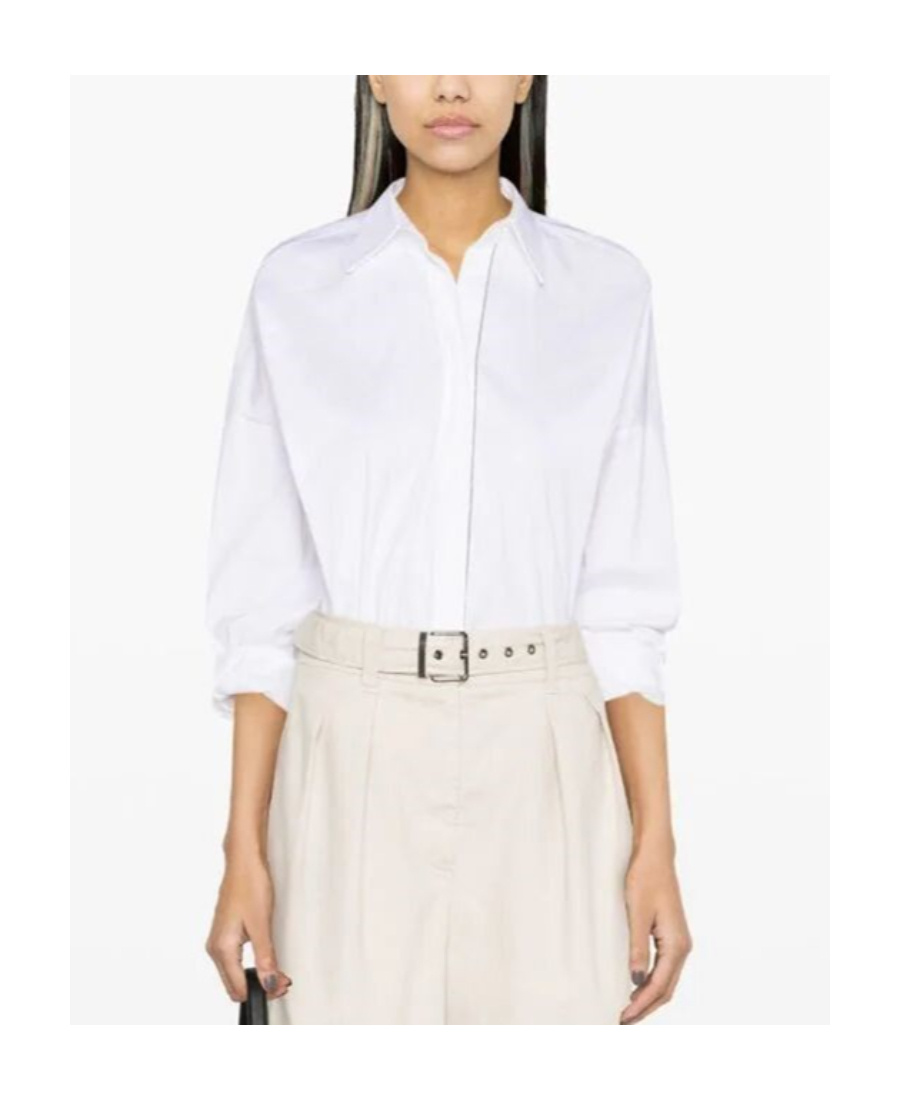 Brunello Cucinelli Concealed-front Fastening Shirt In White