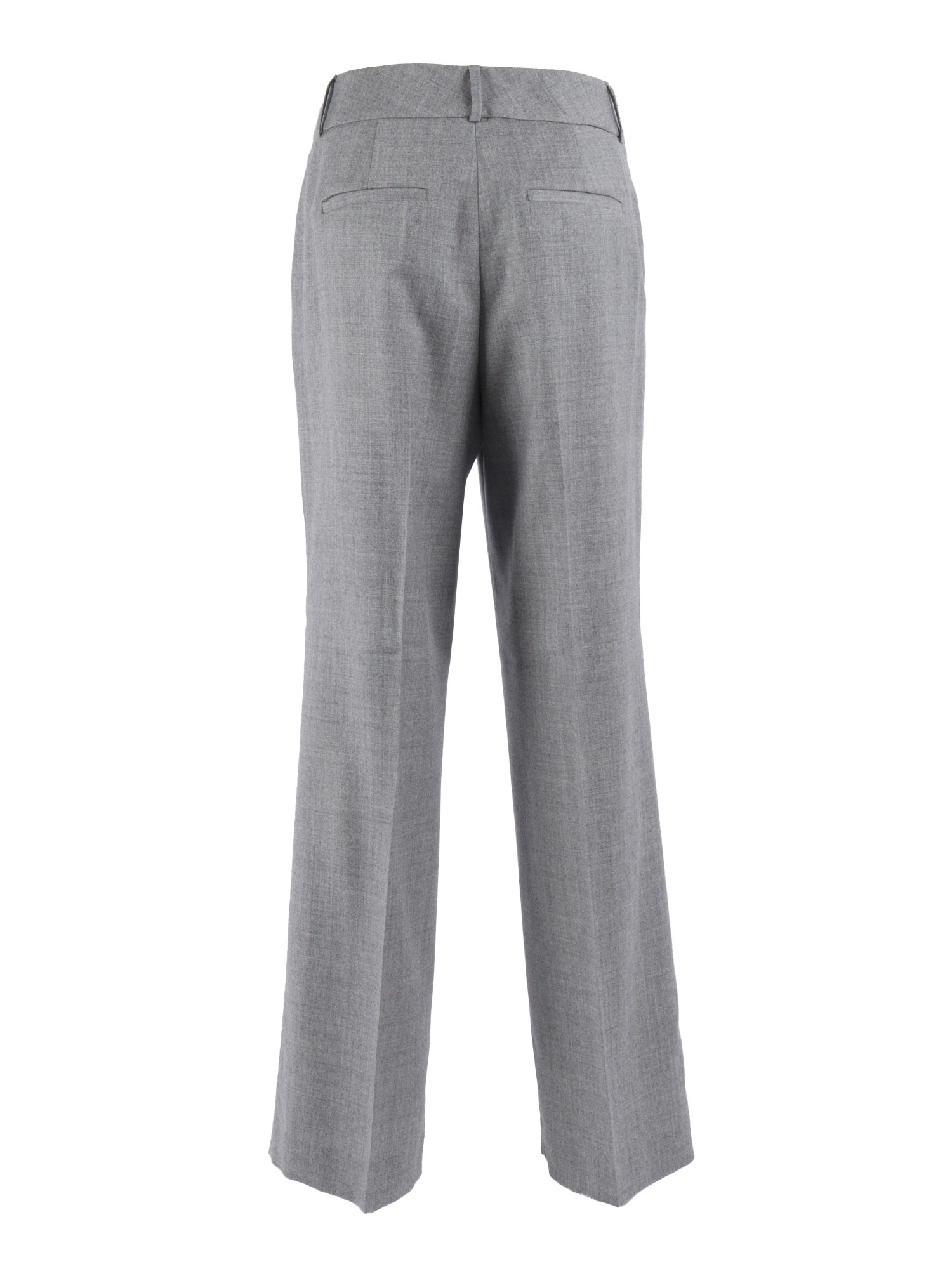 Peserico Striped Casual Pants In Gray
