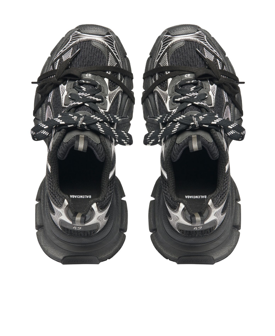 Shop Balenciaga 3xl Mesh-panel Sneakers In Black