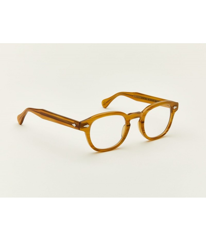 Shop Moscot Logo Design Flat Mirror In Brown