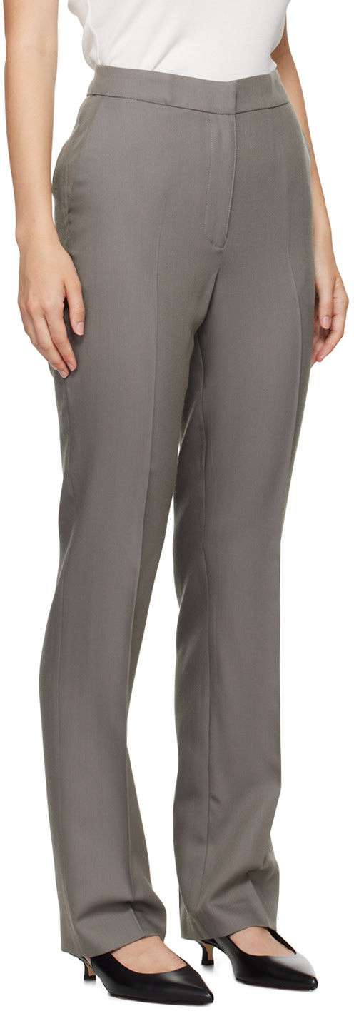 Loulou Studio Gray Kallisto Trousers In Grey