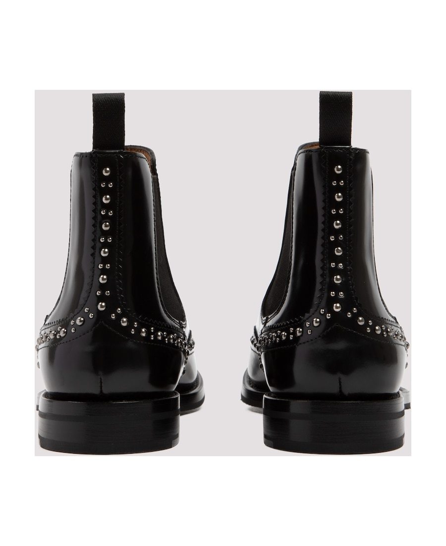 Shop Church's Stud Detailed Ankle Boots In Black