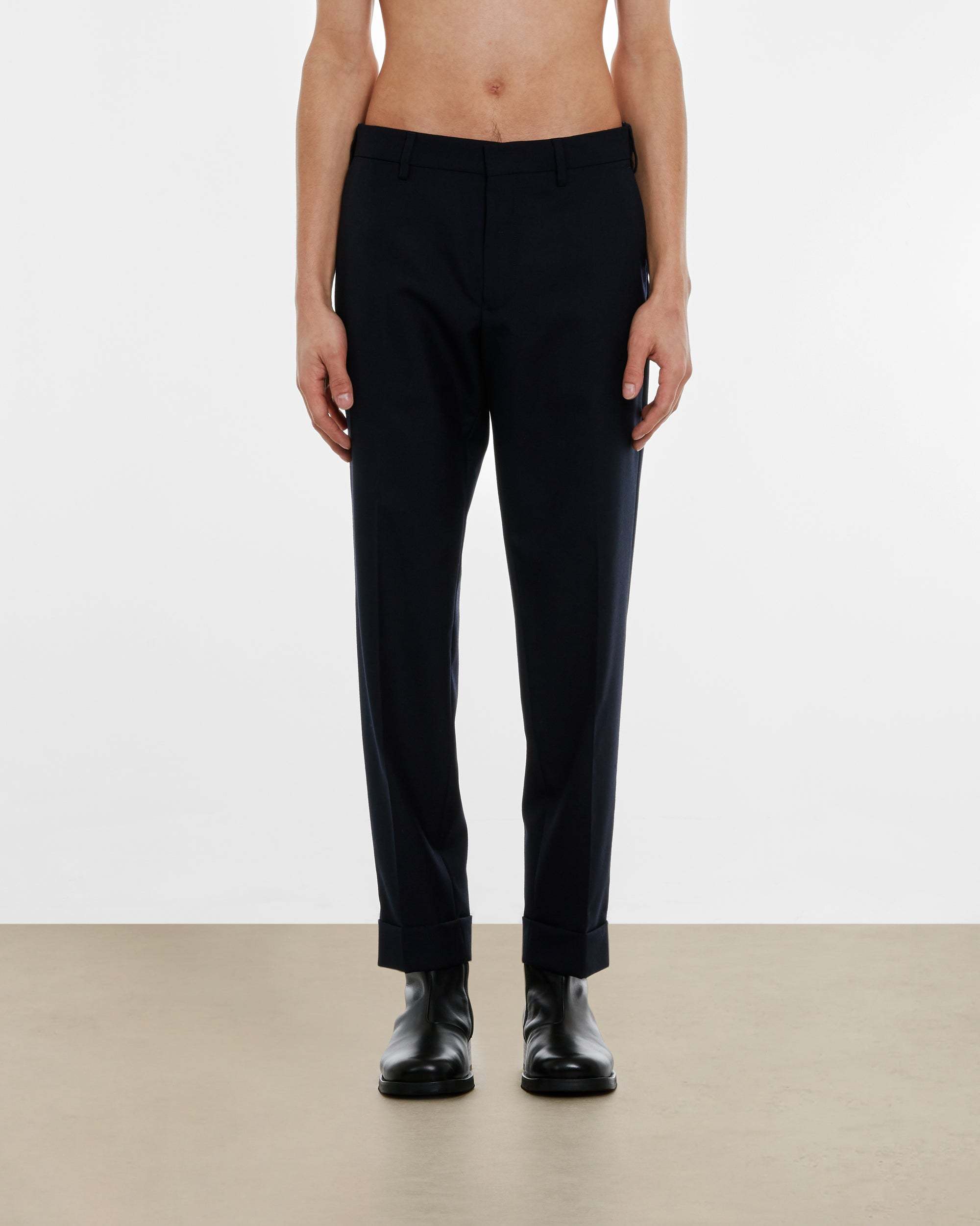 Dries Van Noten Belt Ring Casual Pants In Black