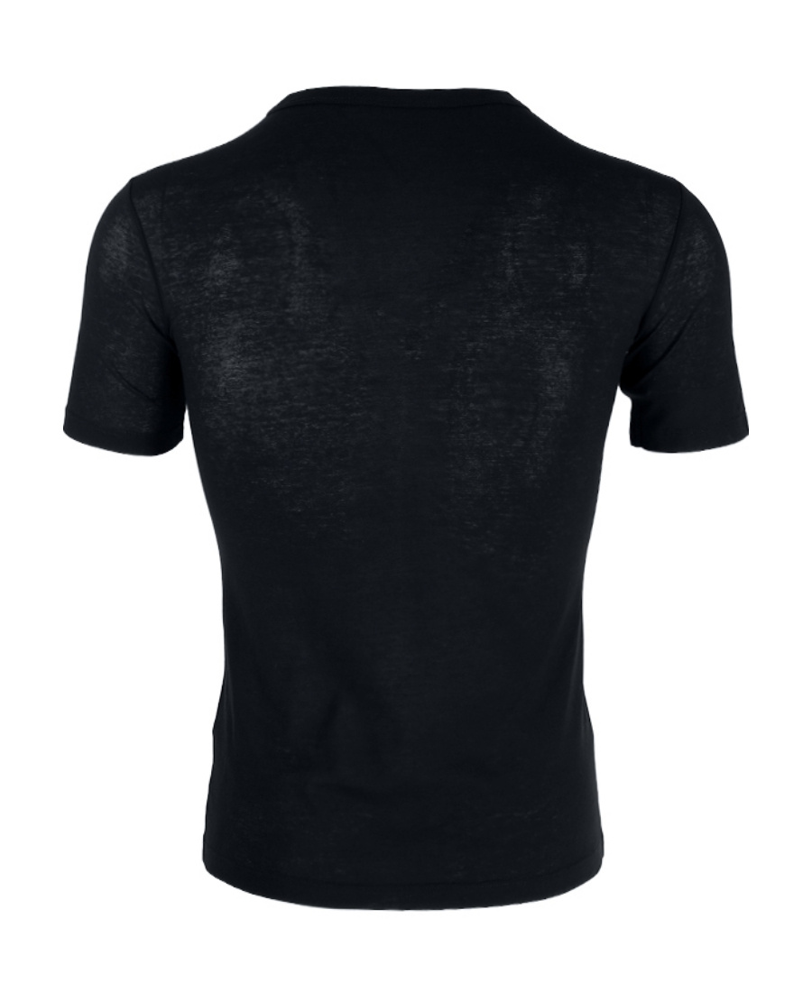 Jil Sander Logo-print Hem T-shirt In Black