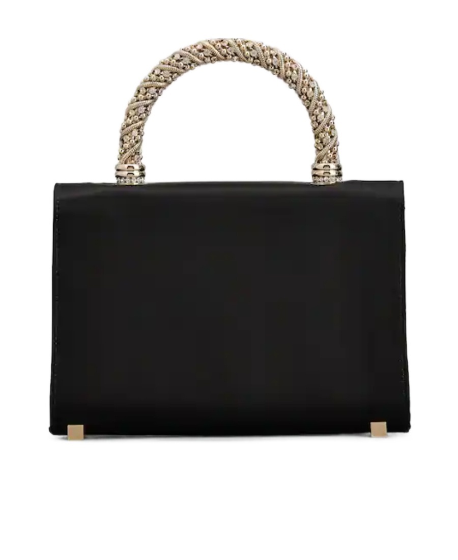 Roger Vivier Crystal Flower Crossbody Bag In Black