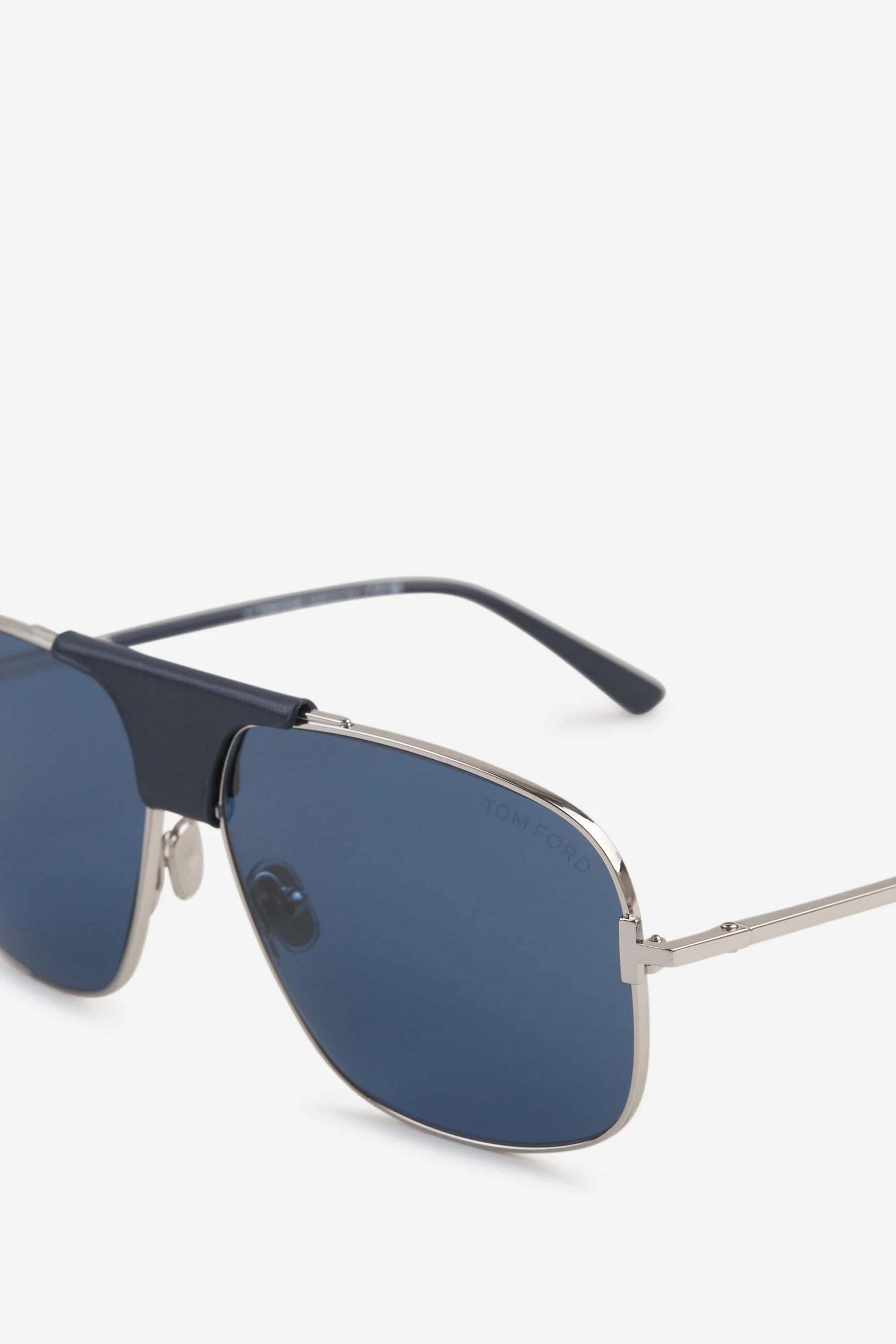 Tom Ford Acetate Tex Sunglasses In Blue